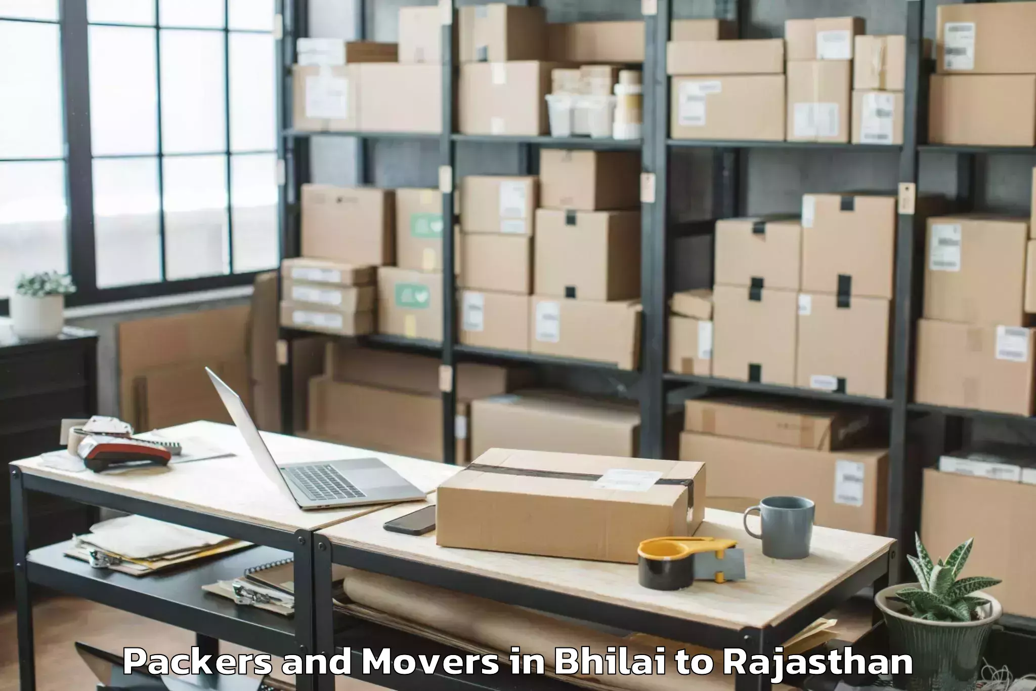 Bhilai to Chauth Ka Barwara Packers And Movers Booking